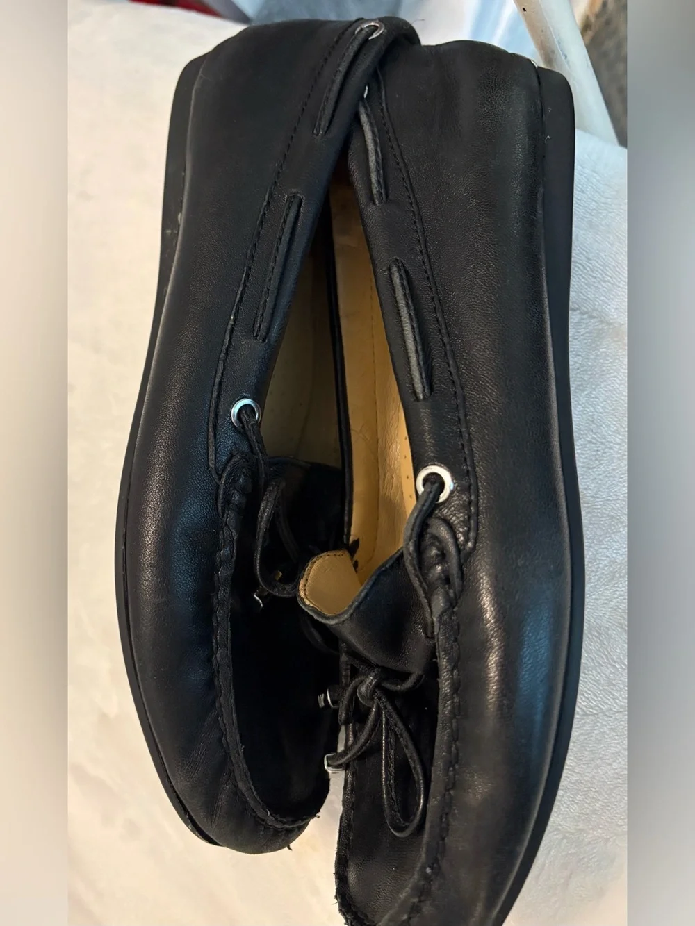 Michael Kors Juliette Black Leather Women’s Loafers Size 7.5.